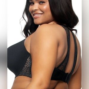 Paramour Carolina Seamless Plunge Racerback Black Bra
